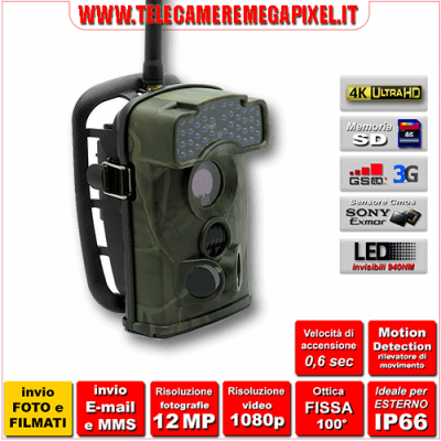 Fototrappola Professionale INVIO FOTO e VIDEO Ltl-6310WMG-3G