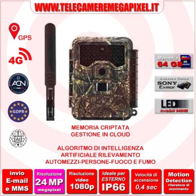 Fototrappola GDPR WN-52AI – fototrappola con intelligenza artificiale - CLOUD